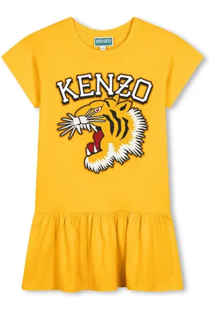 Kenzo Tiger-print cotton dress