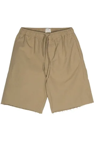 Satta Elasticated-waistband cotton shorts