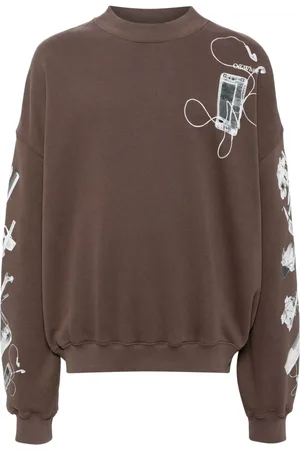 OFF-WHITE Logo-print cotton sweatshirt