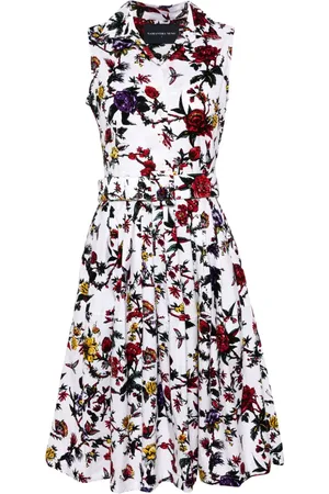 SAMANTHA SUNG Claire floral-print dress