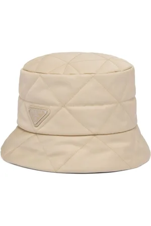 Prada Triangle-logo quilted bucket hat