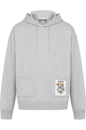 Moschino Teddy bear-print cotton hoodie