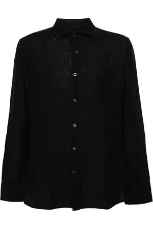 120% Lino Long-sleeve linen shirt