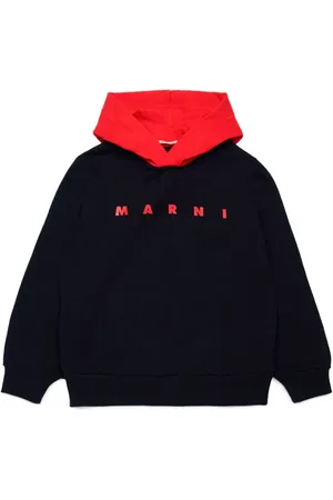 Marni Logo-print cotton hoodie