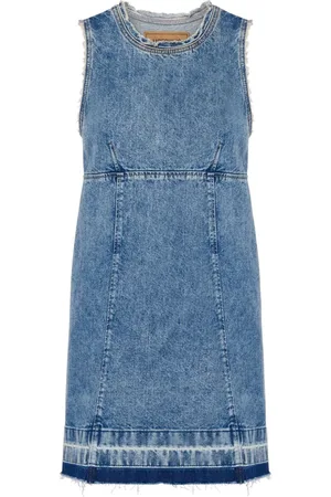 Moschino Appliquéd denim minidress