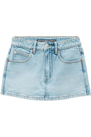 Alexander Wang Mid-rise denim skort
