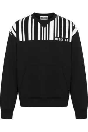 Moschino Barcode-print cotton sweatshirt