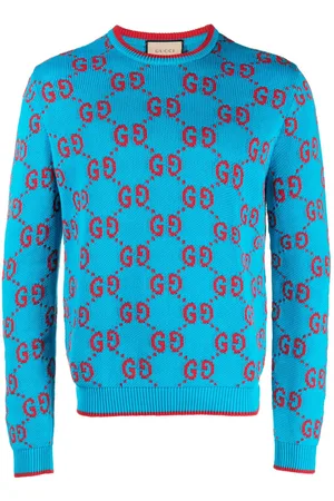 Gucci GG intarsia-knit cotton jumper
