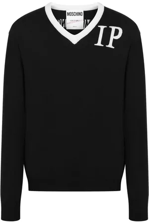 Moschino V-neck virgin wool jumper