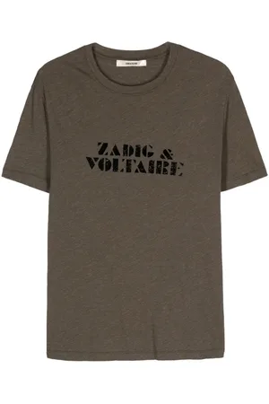 Zadig & Voltaire Tommy flocked-logo T-shirt