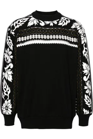 SACAI Fair-isle intarsia-knit jumper