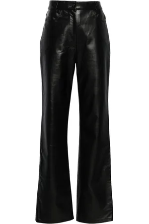 Totême Straight leather trousers