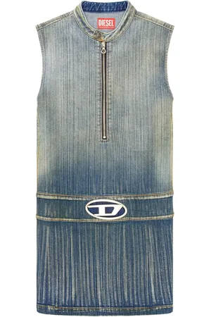 Diesel De-Dame-S logo-plaque minidress