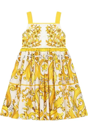 Dolce & Gabbana Majolica-print cotton dress
