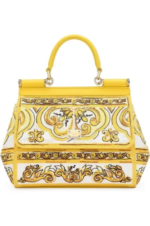 Dolce & Gabbana Nedium Sicily leather tote bag