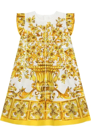 Dolce & Gabbana Majolica-print cotton dress