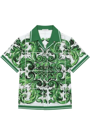 Dolce & Gabbana Majolica poplin print shirt