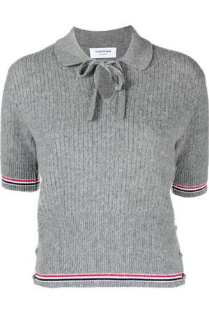 Thom Browne RWB-stripe knitted T-shirt