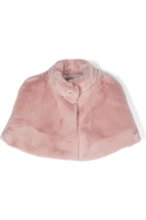 MONNALISA Faux-fur short cape
