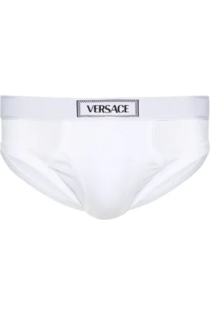VERSACE 90s logo-waistband briefs