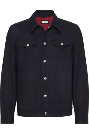 Brunello Cucinelli Leather shirt jacket
