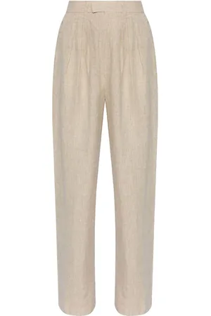 POSSE High-rise linen trousers