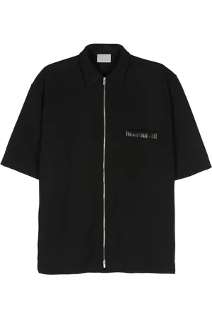 VTMNTS Raised logo-detail short-sleeve shirt