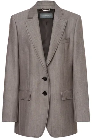 Alberta Ferretti Single-breasted virgin wool blazer