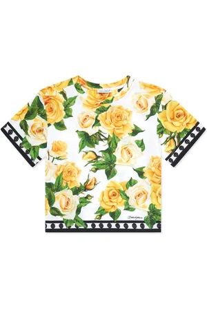 Dolce & Gabbana Floral-print cotton T-shirt