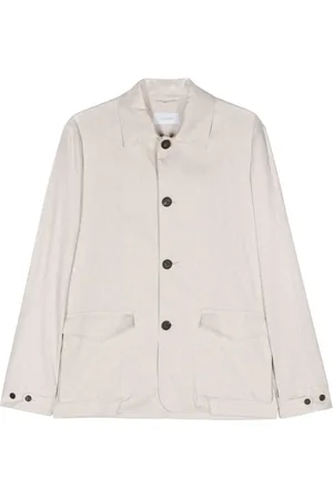 Cruciani Linen-blend shirt jacket
