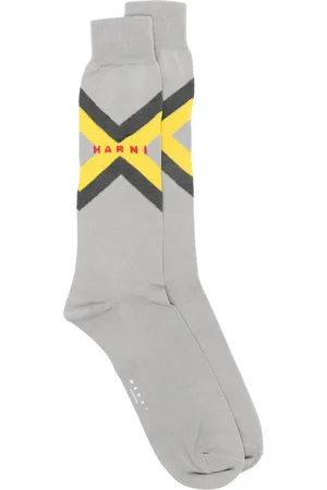 Marni Stripe-detail ribbed-knit socks