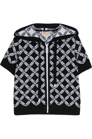 Michael Kors Logo-jacquard zipped cardigan
