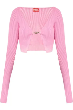 Diesel M-Latina ribbed cotton crop top