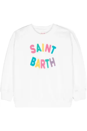 MC2 SAINT BARTH Chenille logo-patch sweatshirt