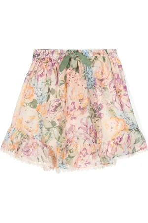 ZIMMERMANN Halliday floral-print skirt