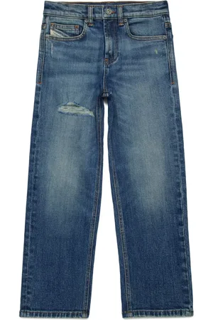 Diesel 2001 D-Macro mid-rise straight-leg jeans