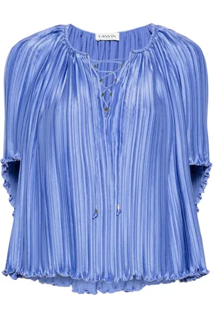 Lanvin Charmeuse plissé blouse
