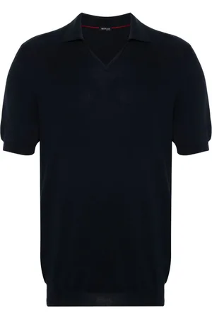 Kiton Fine-knit cotton polo shirt
