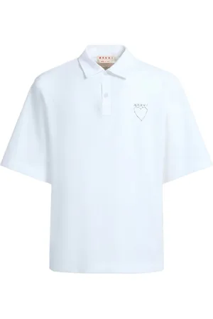 Marni Graphic-print cotton polo shirt