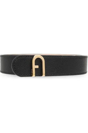 Furla Flow logo-buckle leather belt