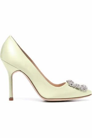 Manolo Blahnik Hangisi décolleté embellished pumps