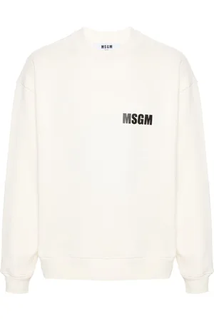 Msgm Logo-print cotton sweatshirt