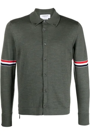 Thom Browne RWB stripe wool cardigan