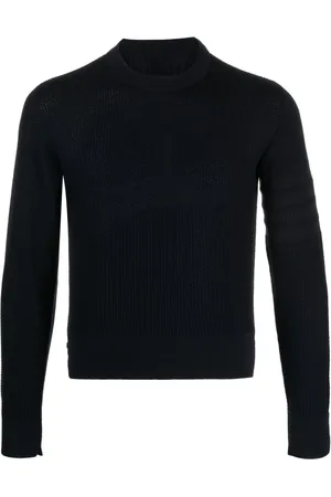 Thom Browne 4-Bar waffle-knit jumper