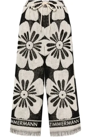 ZIMMERMANN Halliday cotton wide-leg trousers