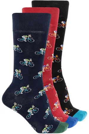 Paul Smith Bicycle motif three-pair set socks
