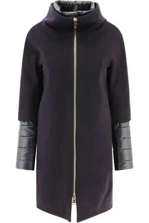 HERNO Zip-up virgin wool coat