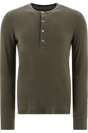 Tom Ford Fine-ribbed long-sleeve polo shirt