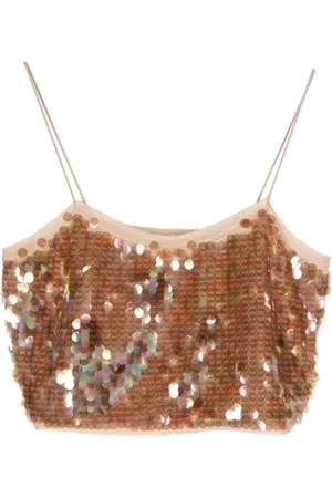LOVESHACKFANCY Velma sequin-embellished tank top