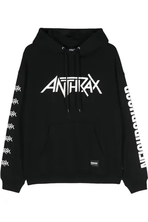 NEIGHBORHOOD X Anthrax logo-print hoodie